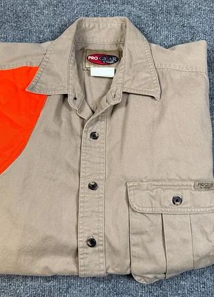 Винтажная мужская рубаха для стрельбы pro gear by wrangler xxl б/у