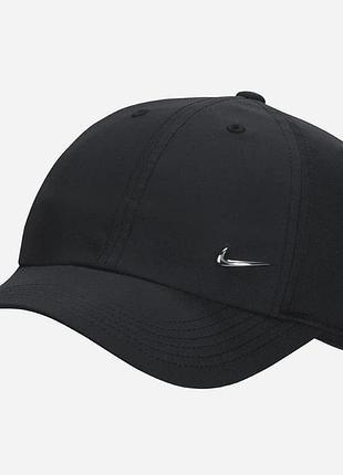 Бейсболка, кепка унісекс nike met swoosh cap чорна