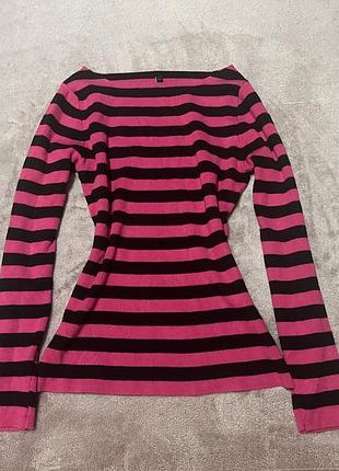 Лонгслив в полоску у2к полосатая кофта vintage emo american ed hardy juicy couture jirai kei y2k 2000 stripes