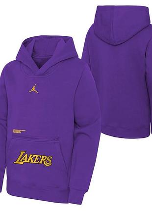 Худі для підлітків nike jordan lakers nba фіолетовий