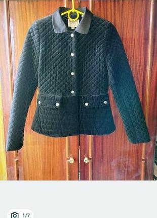Жіночий оксамитовий піджак jack wills uk-8 у чорному кольорі