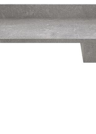 Письменный стол ferrum-decor комфорт 1200x600 мм, дсп бетон 32 мм, черный металл (frd-103449)
