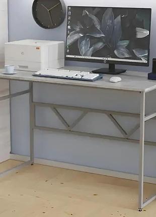 Письменный стол райан ferrum-decor 1200x700 мм, серый металл/дсп бетон (frd-106497)