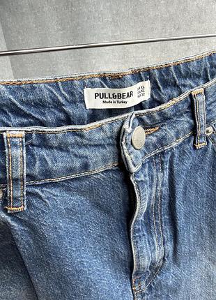 Міді спідниця жіноча джинсова синя pull&bear 3
