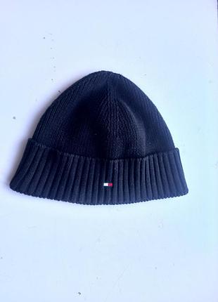 Черная шапка tommy hilfiger оригинал 55-60 см