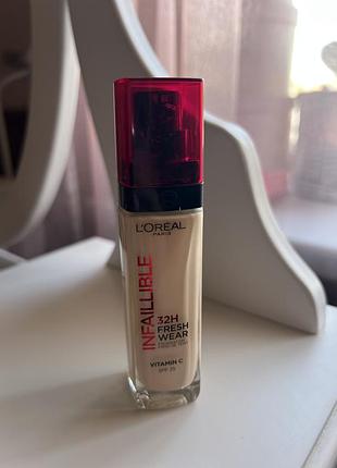 Тональний крем l’oréal paris infaillible 32h fresh wear 20 ivory