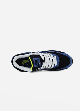 Nike air max 90 black/atlantic blue/white 5