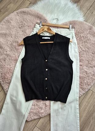 Женская жилетка трикотажная zara