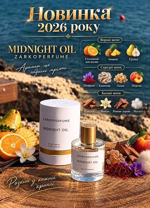Zarkoperfume midnight oil розпив оригінальної нішевої парфумерії