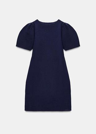 Коротка жіноча сукня zara синього кольору