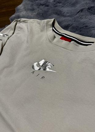 🤍 лонгслив nike air размер: s 2
