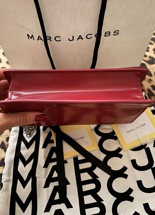Сумка жіноча marc jacobs вишневого кольору 3