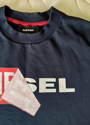 Світшот чоловічий diesel s-samy felpa темно-синій l