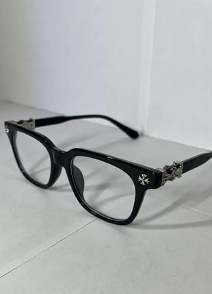 Окуляри chrome hearts чорні