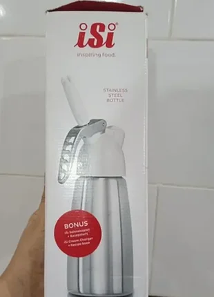 Кулинарный сифон (кремер) для взбивания сливок isi dessert whip plus mini объемом 0.25 л.