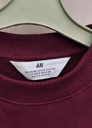 Свитшот теплый для девочки h&amp;m 146/152 3