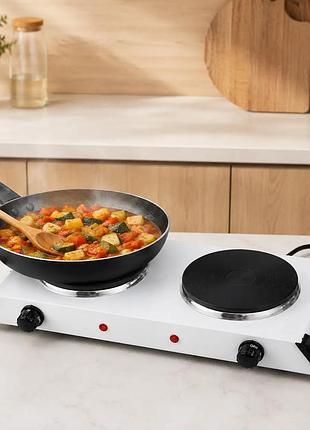 Плита електрична 1500w, на дві конфорки star chef st-8200