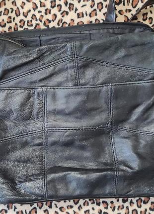 Шкіряна сумка через плече 20*30 7