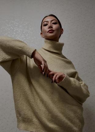 Светр жіночий zara вовняний бежевий