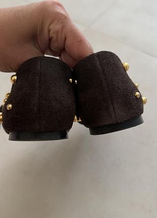 Балетки zara,натуральная замша 4
