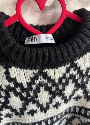 Укорочений светрик р.s zara 4