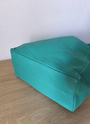 Кожаный шоппер made in italy 3