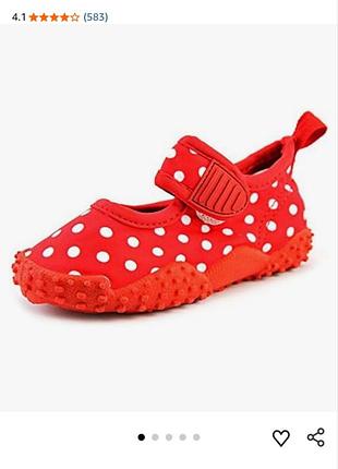 Детские аквашузы обуви для пляжа и плавания playshoes р. 24-25-16,7 см.