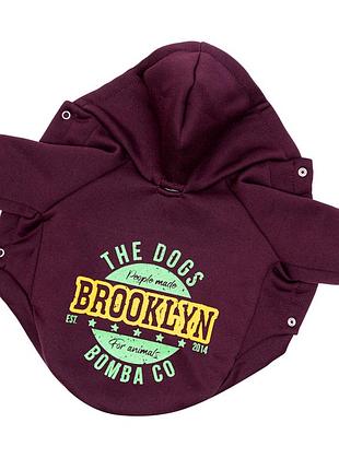 Толстовка brooklyn марсала y-339 4