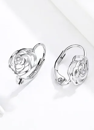 Серьги "silver rose" 4