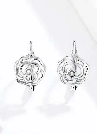 Серьги "silver rose" 3