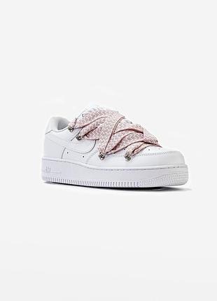 Nike air force 1 low custom lanvin laces pink 3