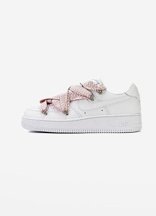 Nike air force 1 low custom lanvin laces pink 4