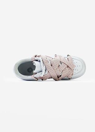Nike air force 1 low custom lanvin laces pink 5