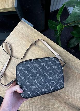 😍 сумка guess black monogram 😍 4