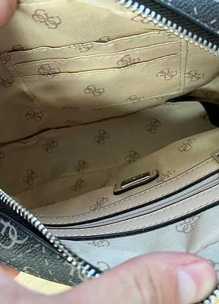 😍 сумка guess black monogram 😍 6