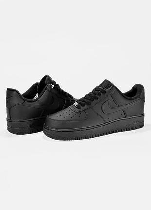 Nike air force 1 low black premium 4