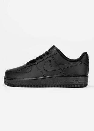Nike air force 1 low black premium