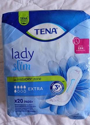 Урологические прокладки tena lady extra. 20 шт