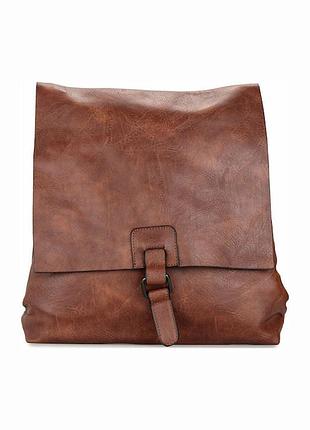 Крос-боді жіноча paolo bags коричнева з екошкіри