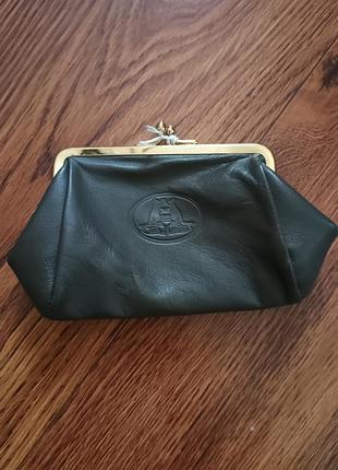 Шкіряний гаманець монетниця aussie bush leather оригінал австралія новий шкіра кенгуру зелений вінтажний портмоне на клямці поцілунок
