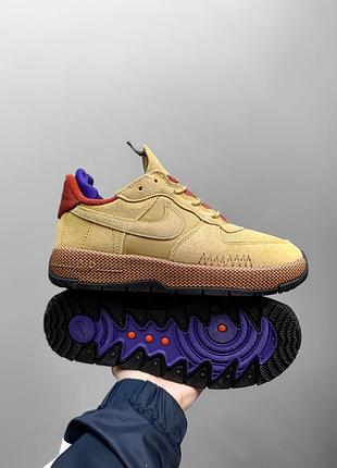 Nike air force 1 wild wheat gold