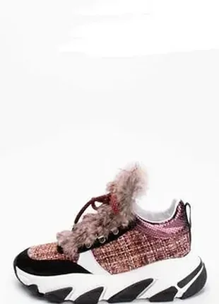 Кроссовки кожа р 40 pollini италия новые коробка