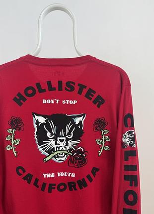 Лонгслів з довгим рукавом кофта hollister big logo