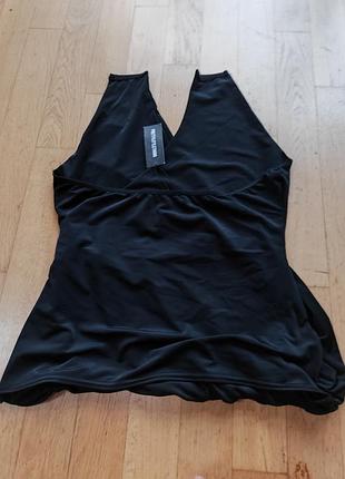 Топ жіночий чорний halter neck drapey 2