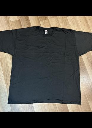 Футболка чоловіча fruit of the loom темно сіра (графіт),розмір xxl
