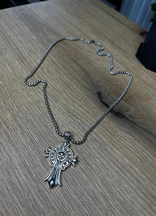 Підвіска унісекс chrome hearts срібляста