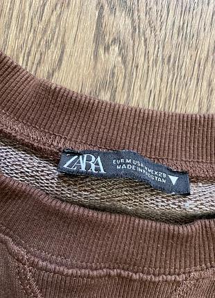 Коричневий світшот zara 4