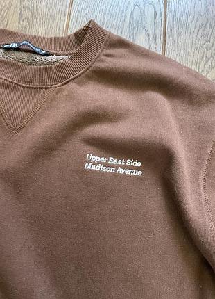 Коричневий світшот zara 5