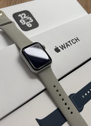 Apple watch se 40mm silver aluminum case (a2351) — повний комплект + ремінці та чохли