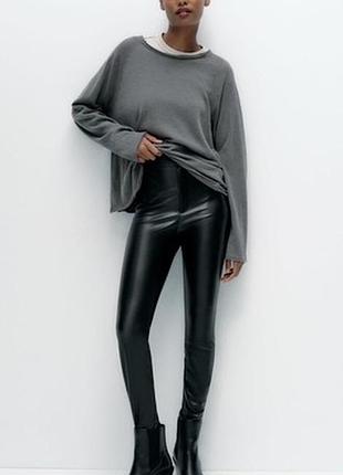 Шкіряні брюки zara🌿 2